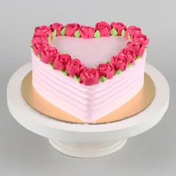 Romantic Rose Heart Cake2