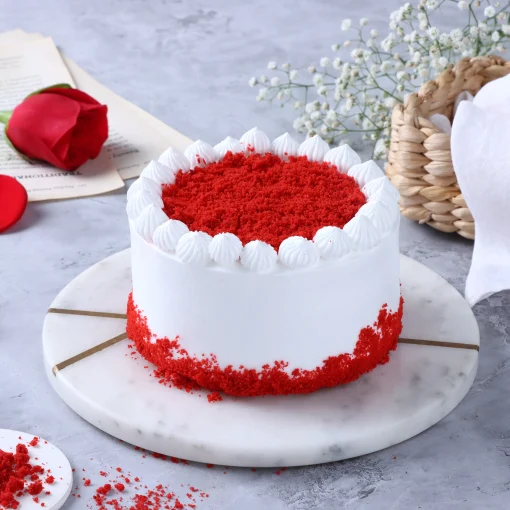 Velvety Crimson Bento Cake3