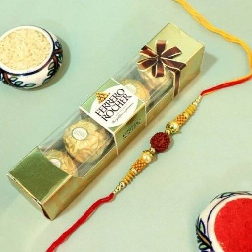 Ferrero Rocher Choco with Rakhi Combo