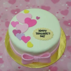 Decorated Teachers Day Cake