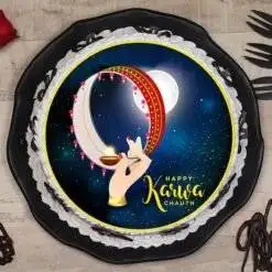 Alternative view of Designer Karwa Chauth Cake