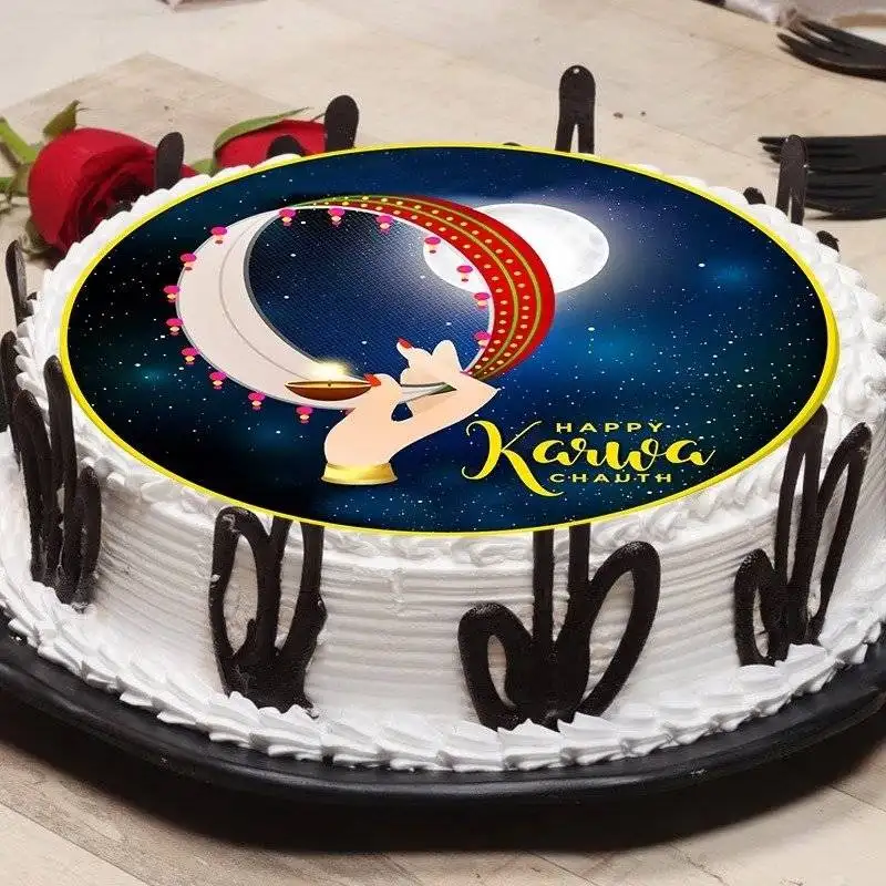 Designer Karwa Chauth Cake - Image 3