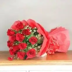 Beautiful Roses Bouquet With Teddy - Image 2