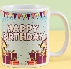 Alternative view of Birthday Coffee Mug with Silk