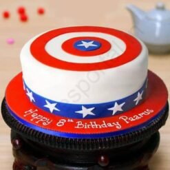 Captain America Birthday Cake