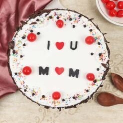 Cherried Love You Mom Cake1