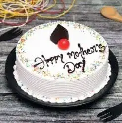 Cherried Vanilla Mother's Day Cake