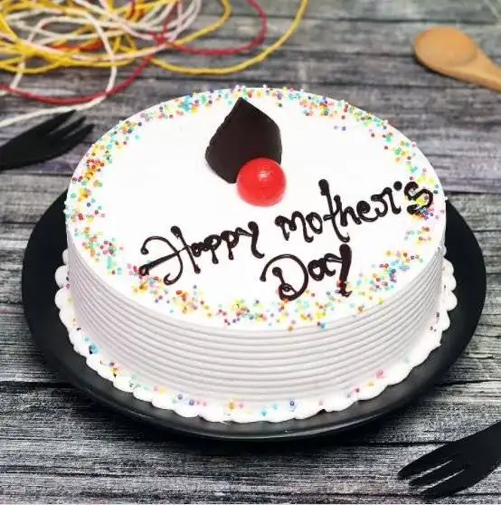 Cherried Vanilla Mother's Day Cake