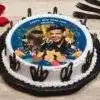 Choco Vanilla Designe Photo Cake