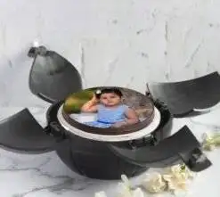 Chocolaty Photo Cake in a Bomb Shell