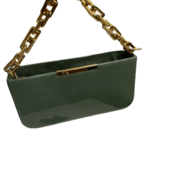 Chunky Chain Mint Green Purse10