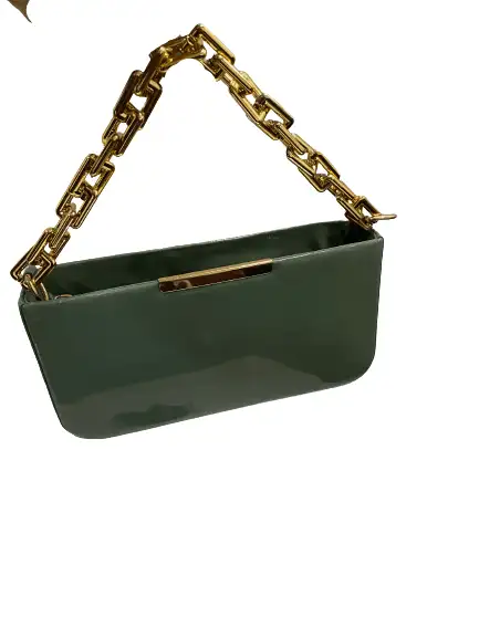 Chunky Chain Mint Green Purse - Image 2