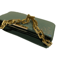 Chunky Chain Mint Green Purse4