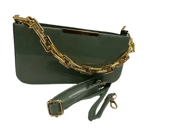 Chunky Chain Mint Green Purse - Image 3