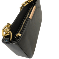 Chunky Chain Shiney Black Purse