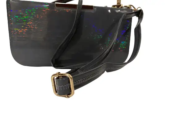Chunky Chain Shiney Black Purse - Image 4