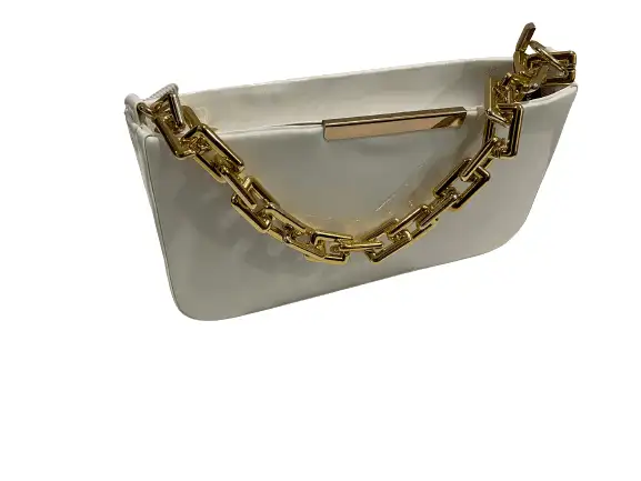 Chunky Chain White Purse