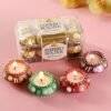 Colourful Matka Diyas with Rocher Box