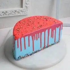 Delicious Strawberry Half Cake