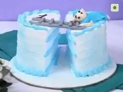 Alternative view of Designer Birthday Cake for Baby