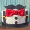 Designer Mustache Cake