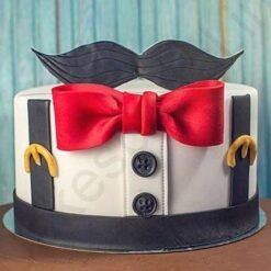 Designer Mustache Cake