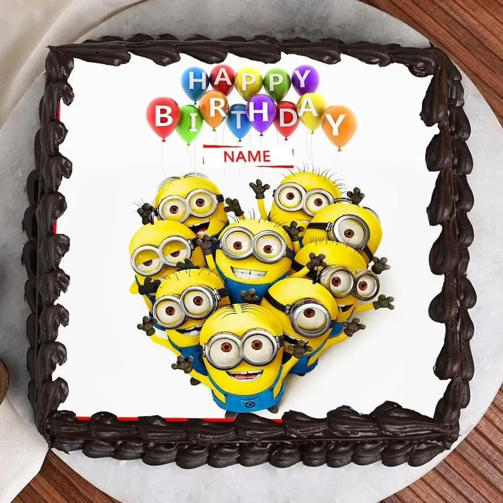 Despicable me Design Square Shape Cake - Image 2
