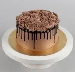 Alternative view of Expressive Roses Chocolate cake