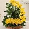 Finest Yellow Roses Arrangement