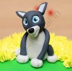 Alternative view of Fondant Puppy Cake