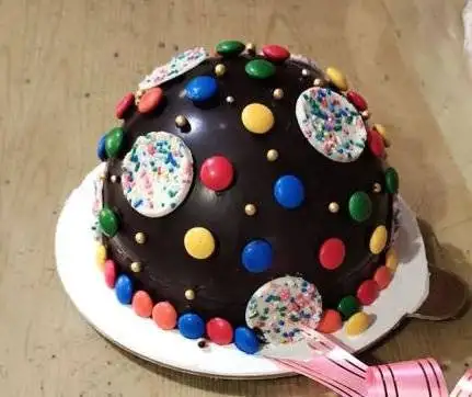 Gems Pinata Cake