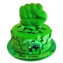 Hulk Hand Fondant Cake