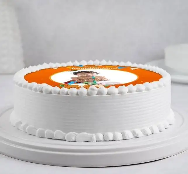 Krishna Jayanti Special Photo Cake - Image 2
