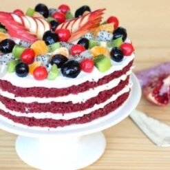 Mix Fruits & Velvety Cake