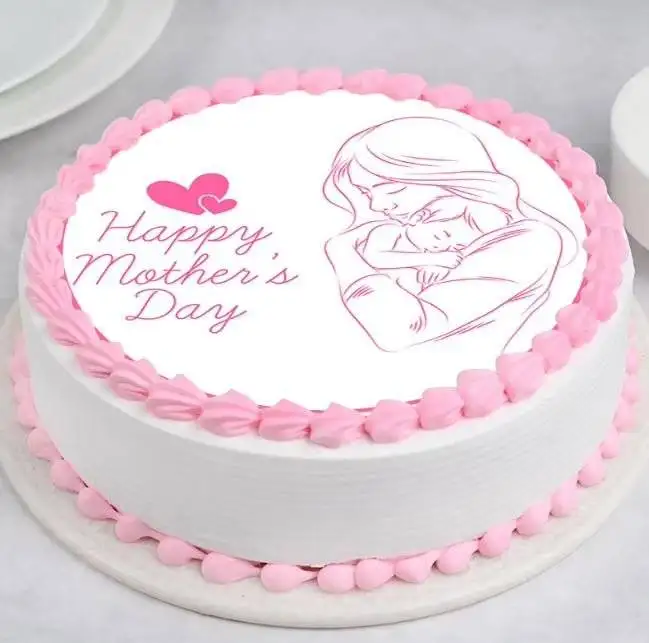 Mother's Day Bordered Photo Cake