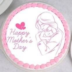 Mothers Day Bordered Photo Cake1