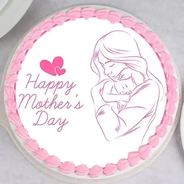 Mother's Day Bordered Photo Cake - Image 3