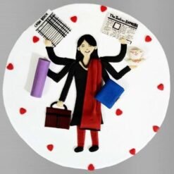 Multi-Tasking Mom Cake