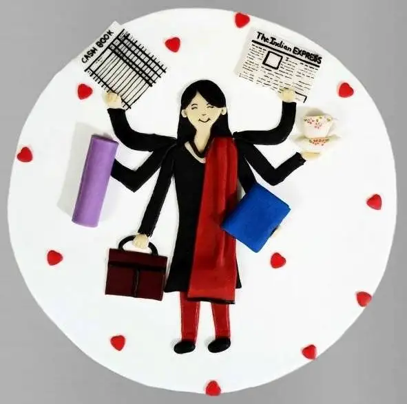 Multi-Tasking Mom Cake
