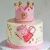 Peppa Queen Crown Cake