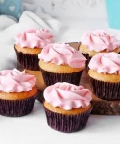 Rose Designed Delicious Cup Cakes
