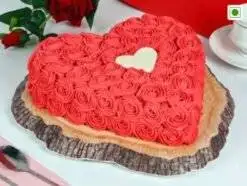 Rosy Heart In Red Velvet Flavour