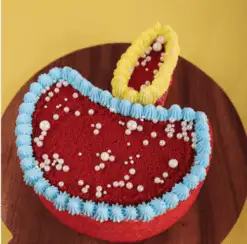 Alternative view of Deep Shape Red Velvet Cake