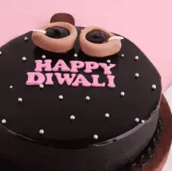 Alternative view of Diya Design Cake
