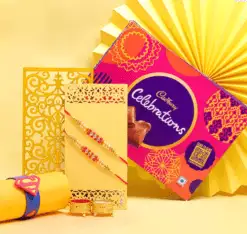 Cadbury Chocolate With 3 Set Of Rakhi