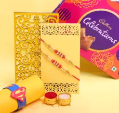 Alternative view of Cadbury Chocolate With 3 Set Of Rakhi