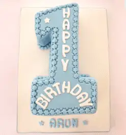 1 Number Shape Cake