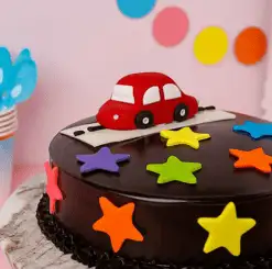 Alternative view of Kids Car Design Cake
