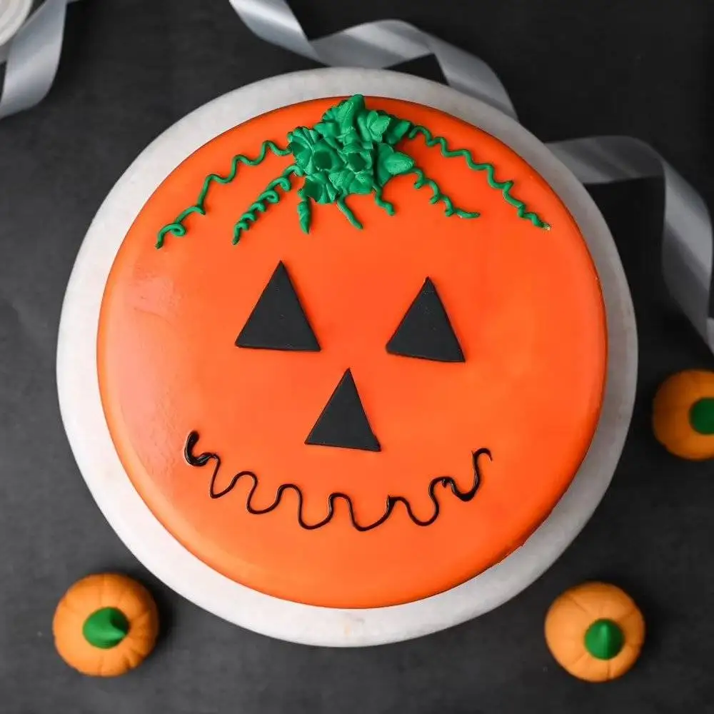 Scrumptious Jack O Lantern Cake - Image 2