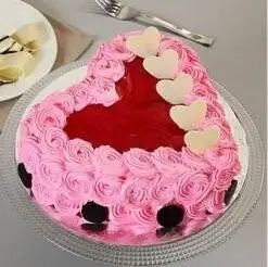 Alternative view of Special Hearts Cake
